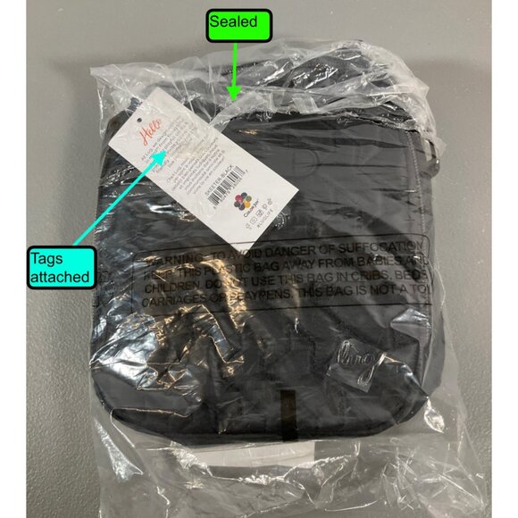 Lug Skeeter RFID Crossbody Bag - Quilted Black, Zipper Closure, ColorJoy Collect - Picture 4 of 5